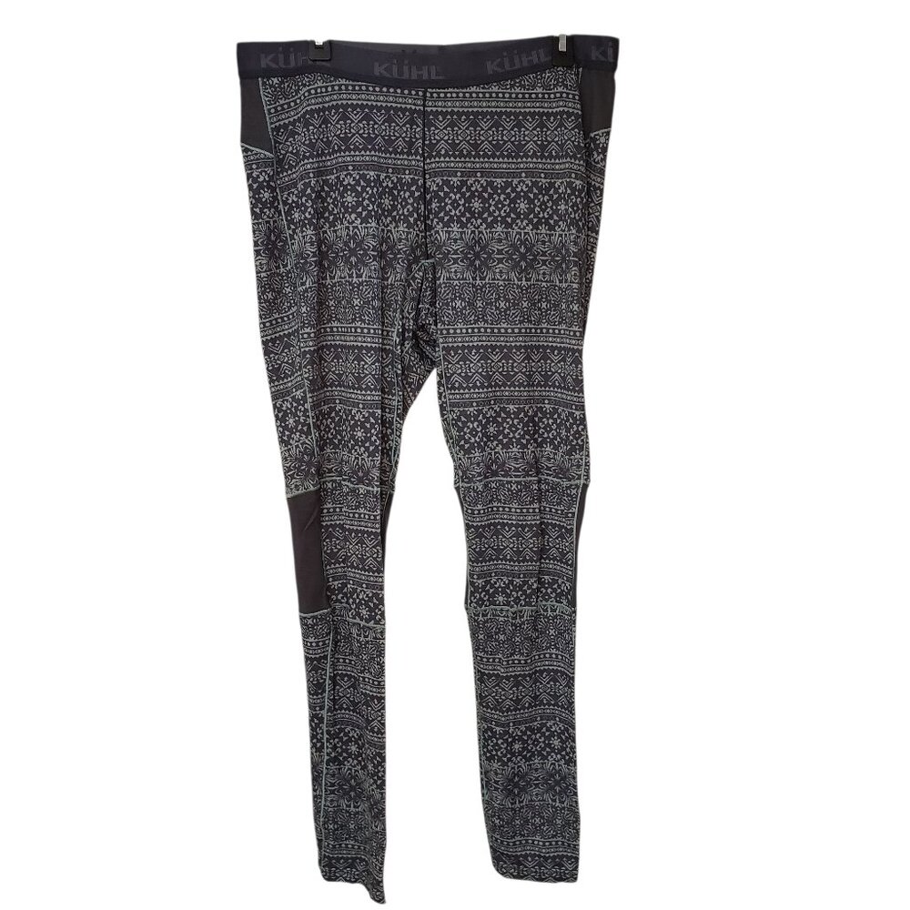 NWT Kuhl Women's Baselayer Kaskade Bottom Jacquard Print Size XL